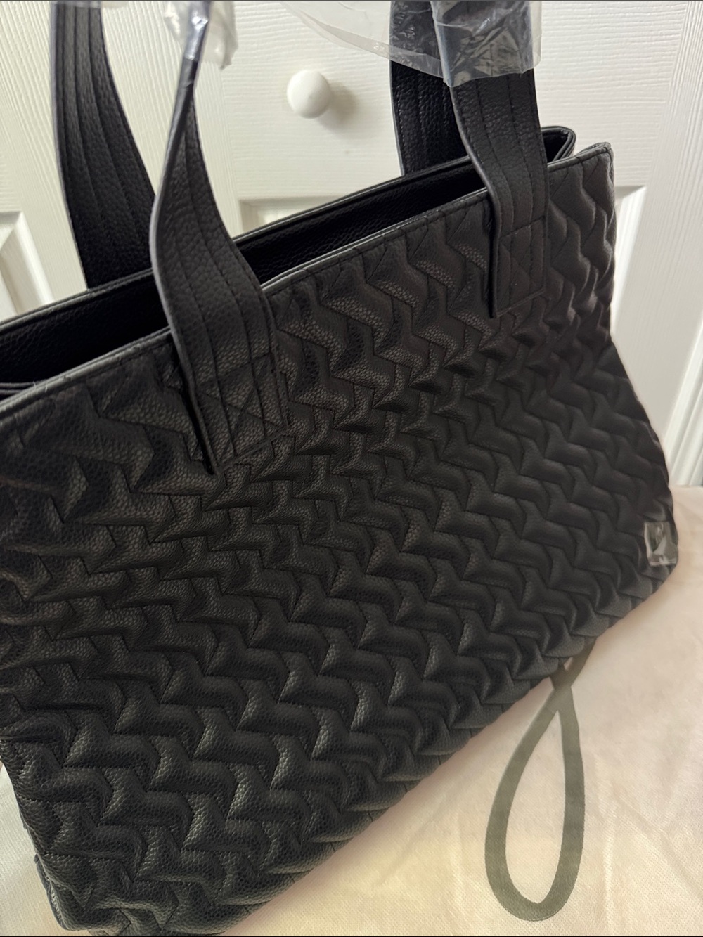 NWT Lug Black Vegan Leather Tempo Tote Bag